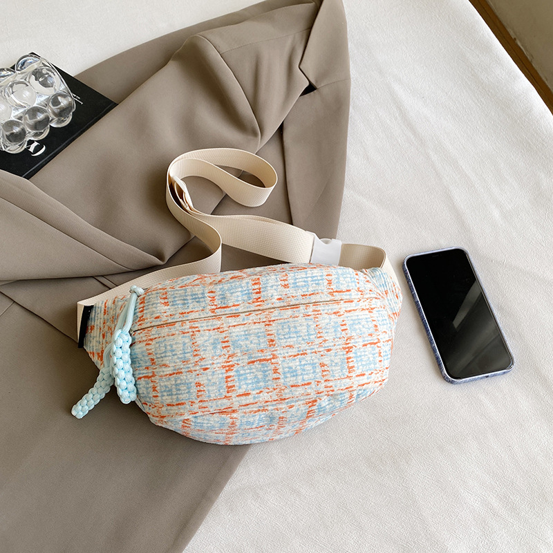 2024 primavera nueva moda simple bolso de cintura suave bolso de pecho coreano de gran capacidad bolso pequeño fresco bolso casual para mujeres