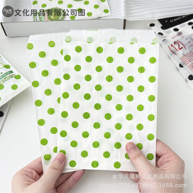 高颜值ins风彩色圆点纸袋小卡打包材料装饰diy包装袋博主同款平价|undefined
