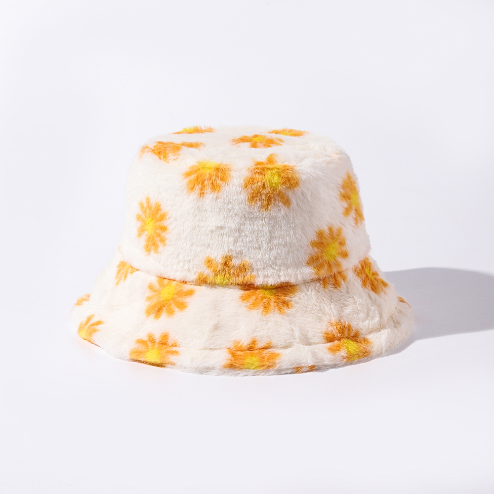 184g Weight Bucket Hat Hats Type Daily Occasion Polyester Material Flower Pattern Winter, Spring, Autumn Season Unisex Gender Basic Style Big Eaves Rim Unisex Basic Flower Big Eaves Bucket Hat 9