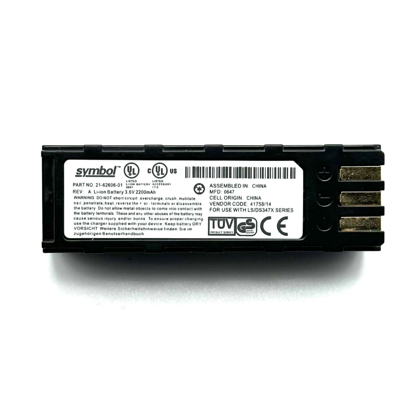 Оригинальная Symbol Xunbao LS3578 DS3578 LS3478 Штрих код Сканер Пистолет Батарея 21-62606-01