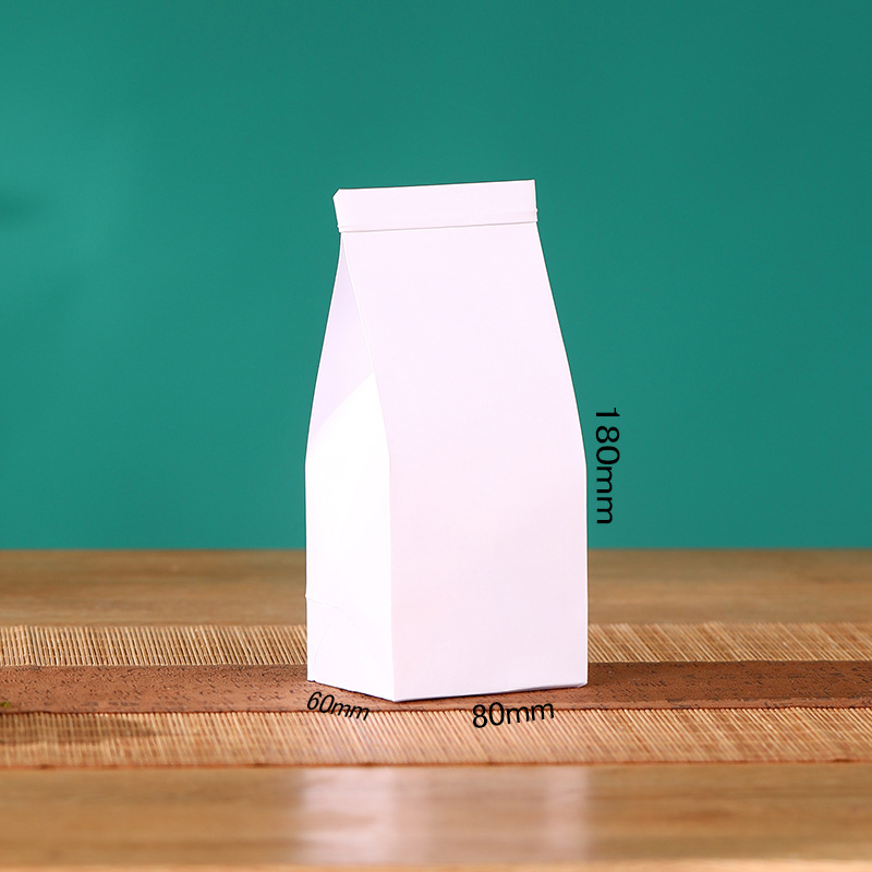 창이 없는 흰색 초소형 8*6*18-25개-크래프트지