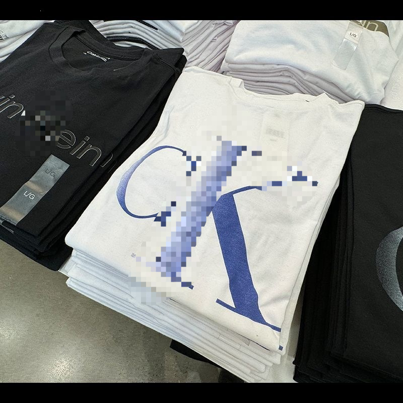 Kailai Men's Round Neck Short-Sleeved Summer Fashion Large Ck Gradient Printed Cotton T-Shirt Loose Fit Available for Wholesale