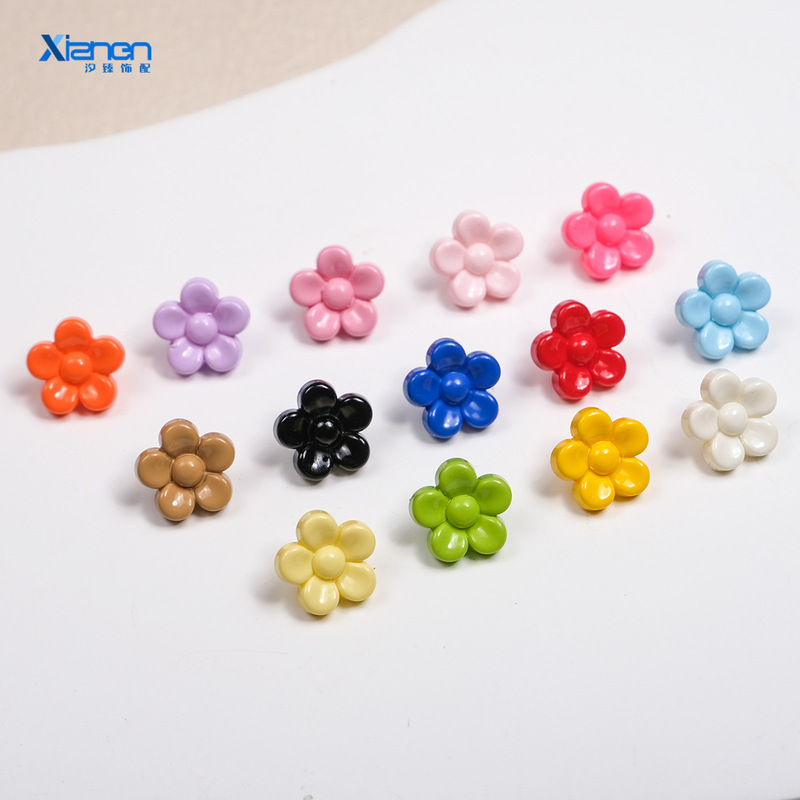 烤漆背孔扣子花朵珠小花包挂隔珠串散珠手机链条手链diy饰品配件|undefined