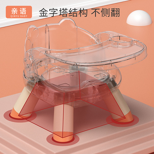 Children's cartoon called Jiaojiao Chair Baby Eating Chair Back Support Infant Anti-Fall Thick Bench Home Wholesale Chair