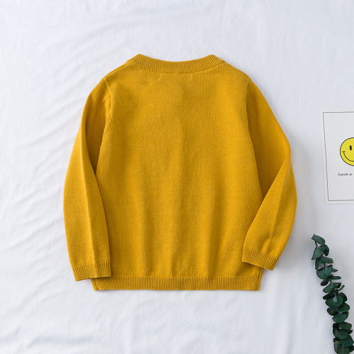 21 New Children's Sweaters Knitted Cardigans Embroidered Cartoon Patterns Male and Female Baby Air Conditioning Sweaters