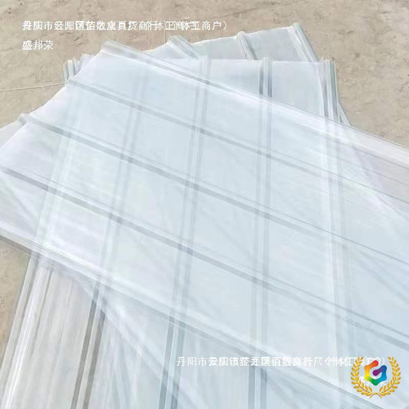 新款透明瓦采光瓦玻璃钢瓦车棚雨棚塑料瓦屋顶阳光房挡雨板布中国