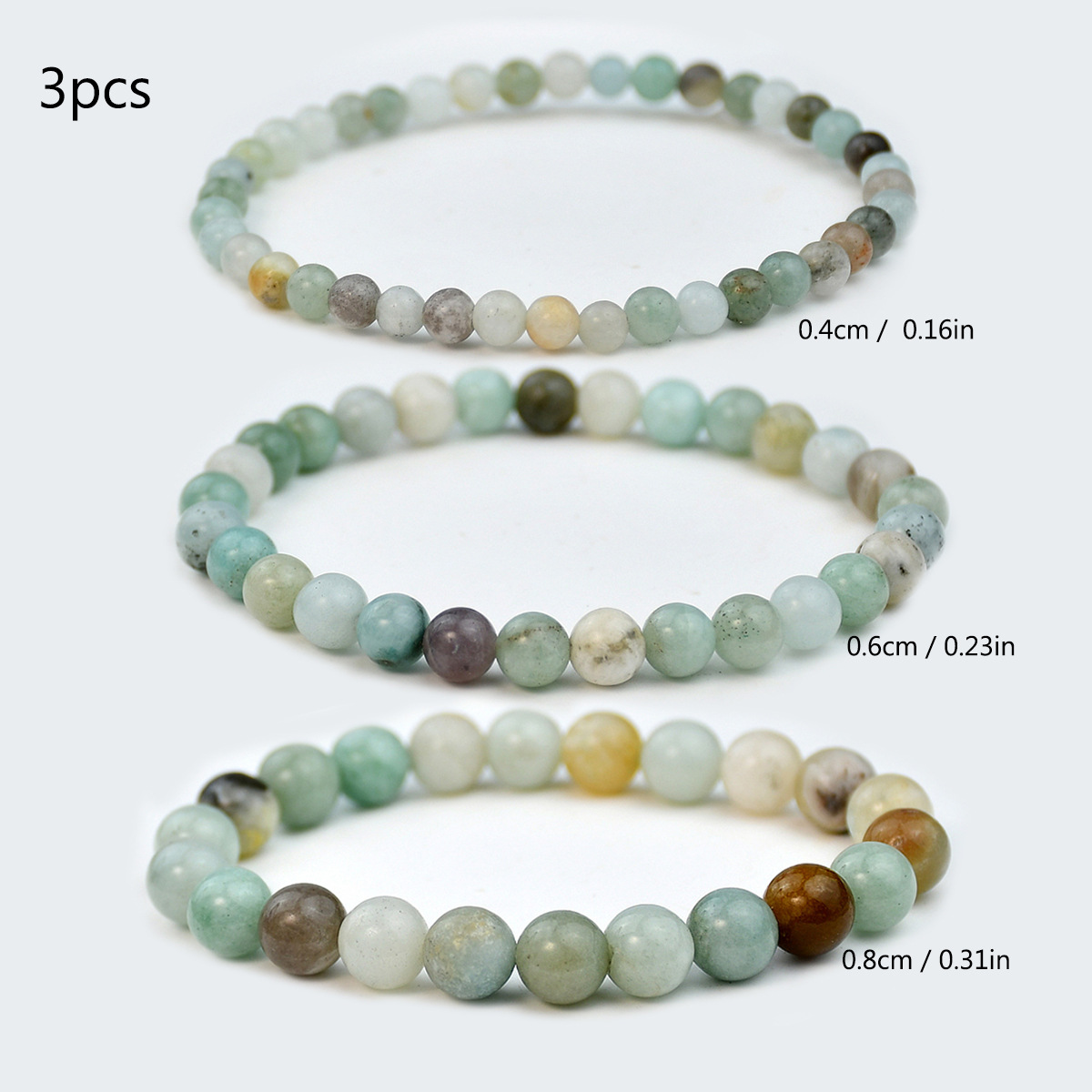 Geometric, Solid Color Pattern Elegant Geometric Solid Color Natural Stone Bracelets In Bulk