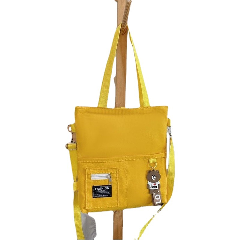 2024 New Canvas Bag Women's Crossbody Student Tote Bag Tutorial Class Bag Handbag Literary Girls Shoulder Canvas Bag