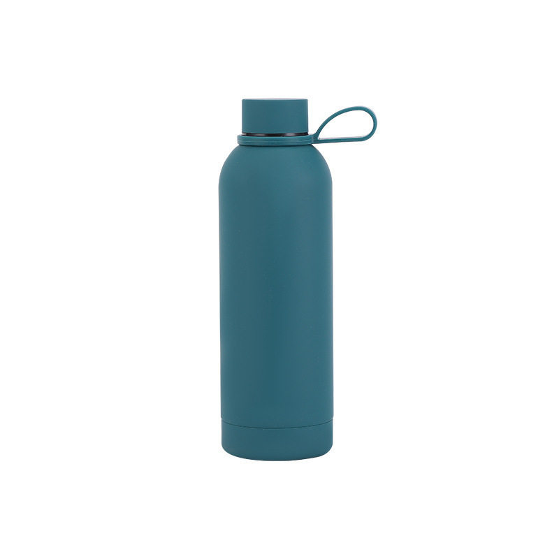 Transfronterizo 304 botella de acero inoxidable taza de vacío de goma pintada con mano portátil al aire libre hervidor de agua deportiva