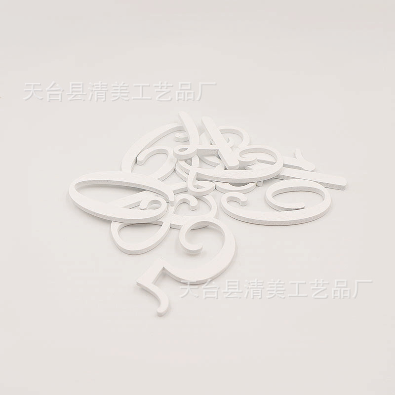 Decoraciones de madera digitales blancas Decoraciones de decoración de escena minimalista moderna Decoraciones de boda para el hogar