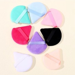 New Dry Powder Puff, Triangle Fan-Shaped Powder Puff, Blush Puff, Setting Powder Puff, Beauty Makeup Tool Wholesale