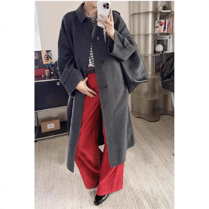 Row's red corduroy wide leg pants!! Old money to grandma's house!! Minimalist Large Straight Casual Pants