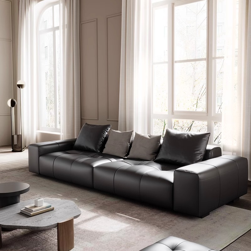 意式极简头层设计师像素沙发真皮现代简约客厅沙发佛山家具直排