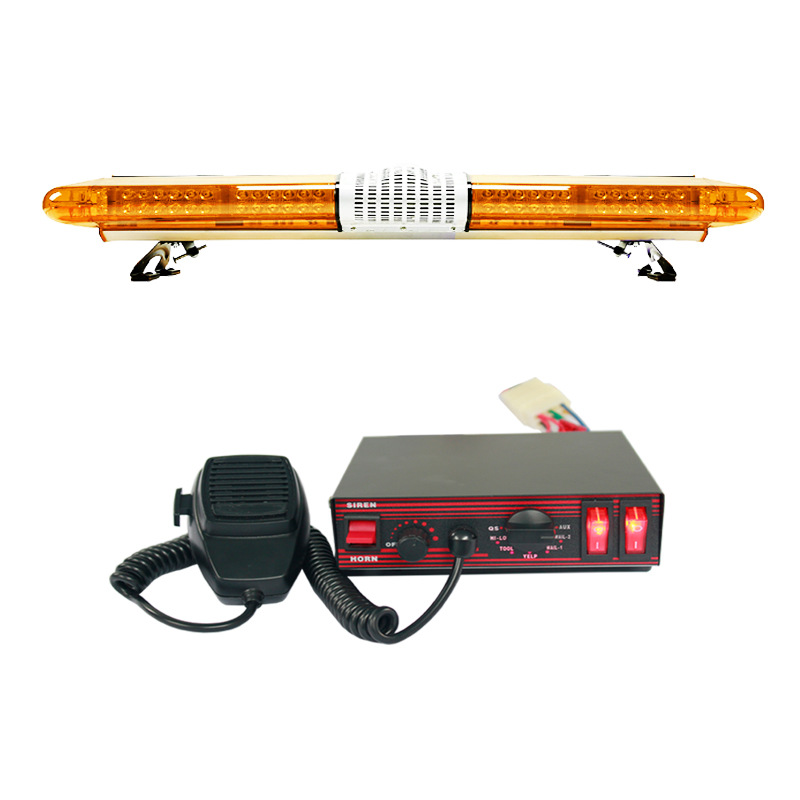 High-power LED long-row warning light strobe light 1.2m Ultra-bright strobe light + speaker + siren JH200E