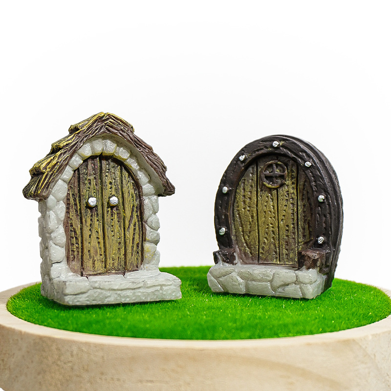 跨境严选精灵门木门PVC材料苔藓微景观造景摆件素材diy3D模型迷你|undefined