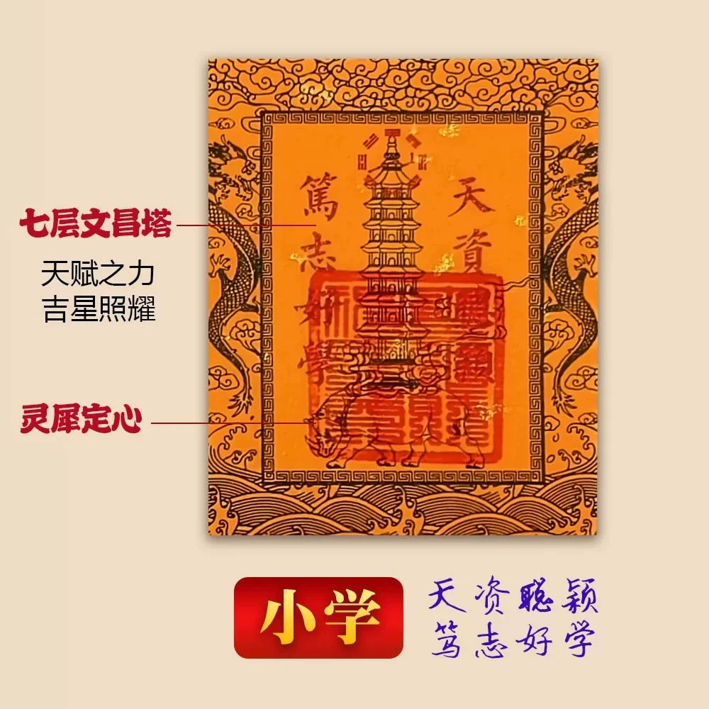 Оригинальная наклейка Wenchang Talong Turtle Wenqu Kuixing Wenchang, наклейка-талисман, мобильный письменный стол, тринадцатый этаж, учебная комната