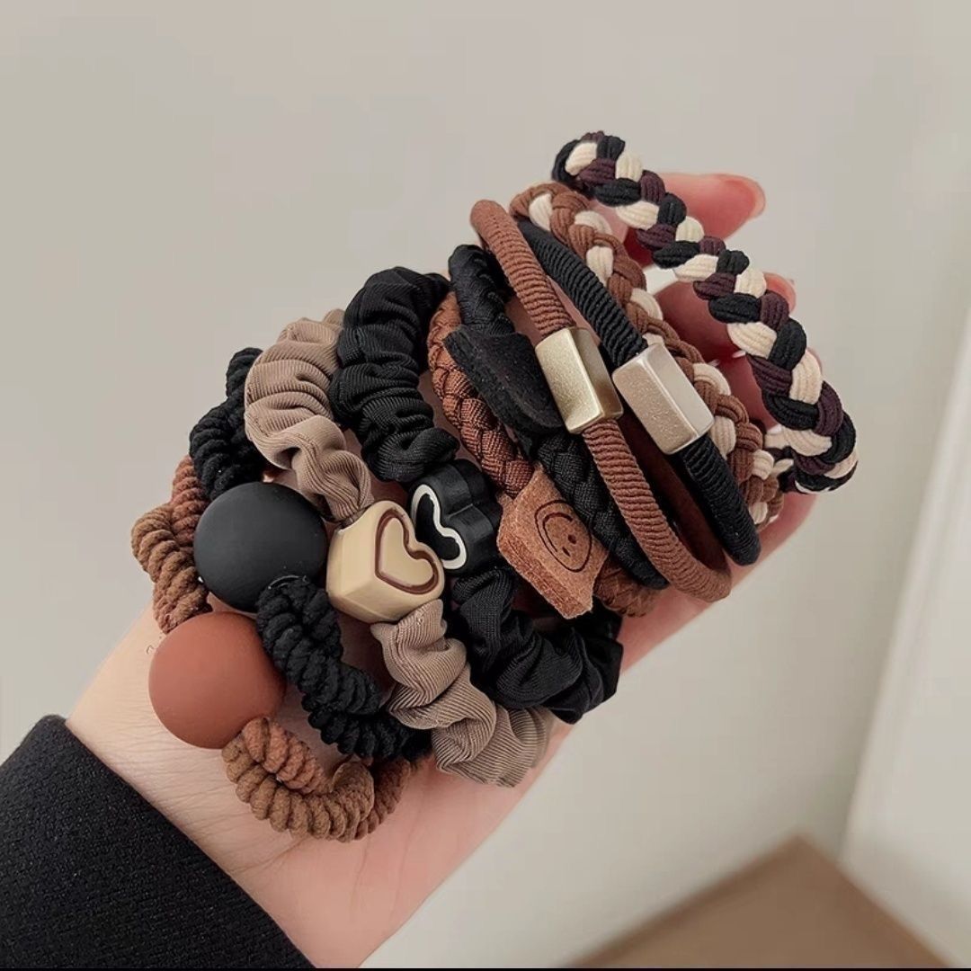 Coleteros, gomas para el pelo para niñas, alta elasticidad y durabilidad, para atar el cabello, nuevos accesorios para el cabello elegantes 2025