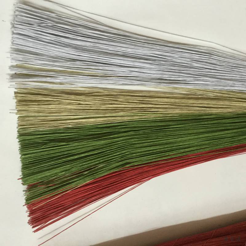 Handmade DIY Paper Vine Rose Materials Wholesale/Flower Stems/Paper-wrapped Iron Wire in Coffee Brown Simulation Flower