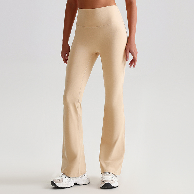 Wide-leg Bell-bottoms Tight Nude Feel Hip Raise Yoga Pants