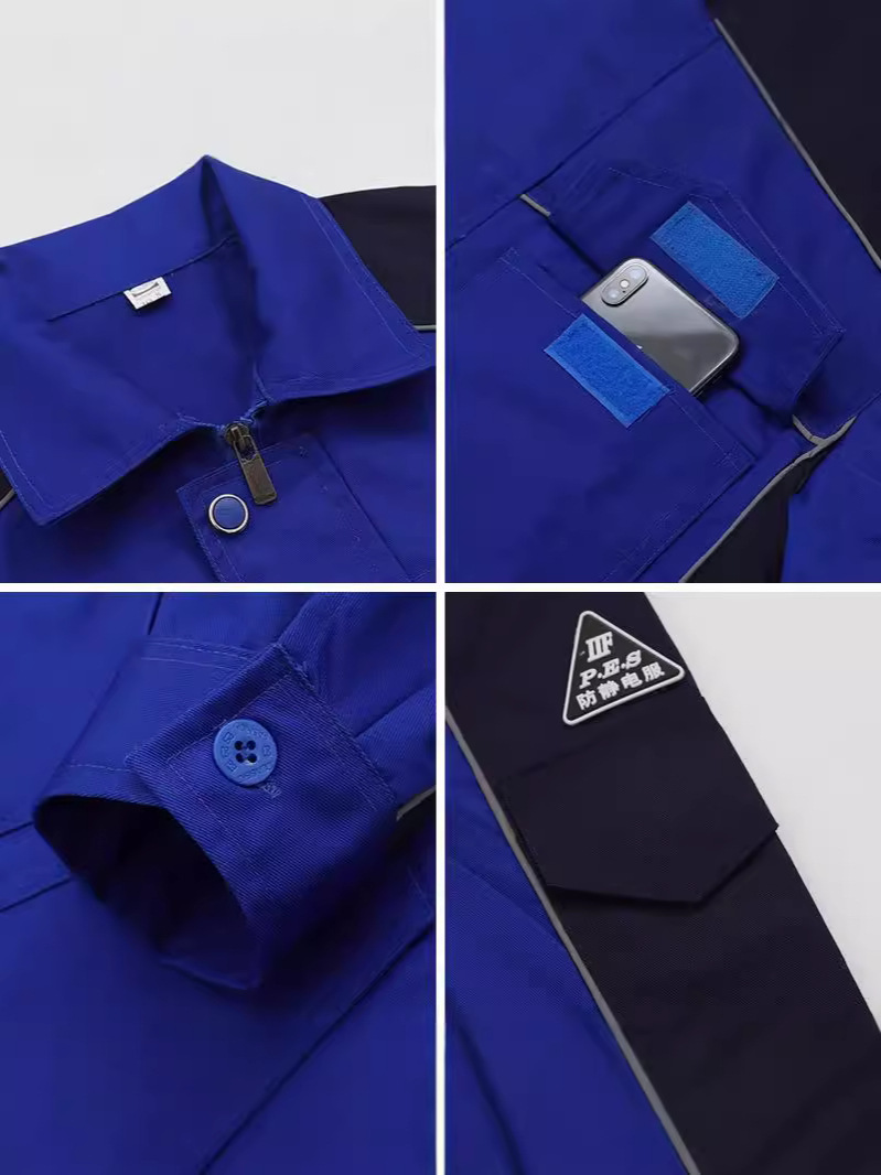 Ropa de trabajo antiestática, estación de servicio masculina, herramientas de estación de servicio de gas, ropa de trabajo de color resistente al desgaste, ropa de trabajo personalizada