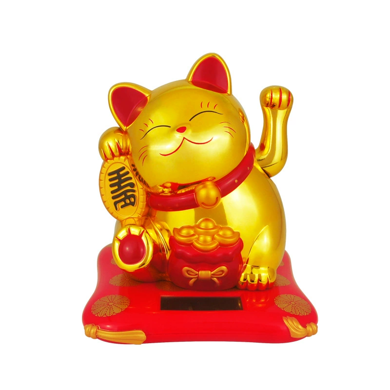 Солнечный машущий счастливый кот-манэки фигурка, 2,5 дюйма, PVC коробка, украшение Манэки Неко