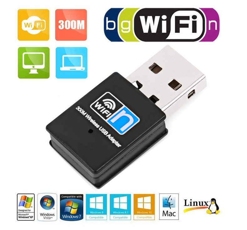 USB迷你无线网卡300M WiFi信号接收发射器适配器 USB 2.0无线网卡