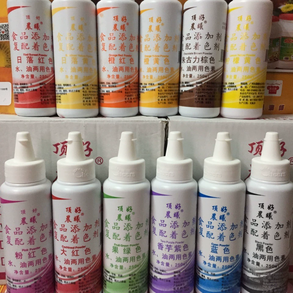Пищевой пигмент Dinghao Chenxi для воды и масла, двойного назначения, 250 м, макароны, зефир, выпечка, украшение для торта