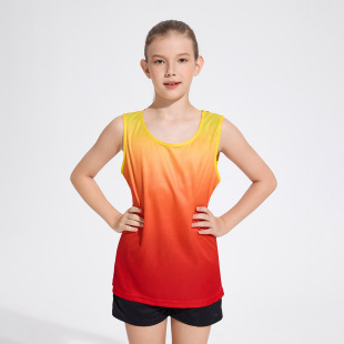 Lightweight and Breathable Vest Track and Field Clothing Professional Sportswear for Men and Women Children's Sleeveless Shorts Suit Running Competition Clothing