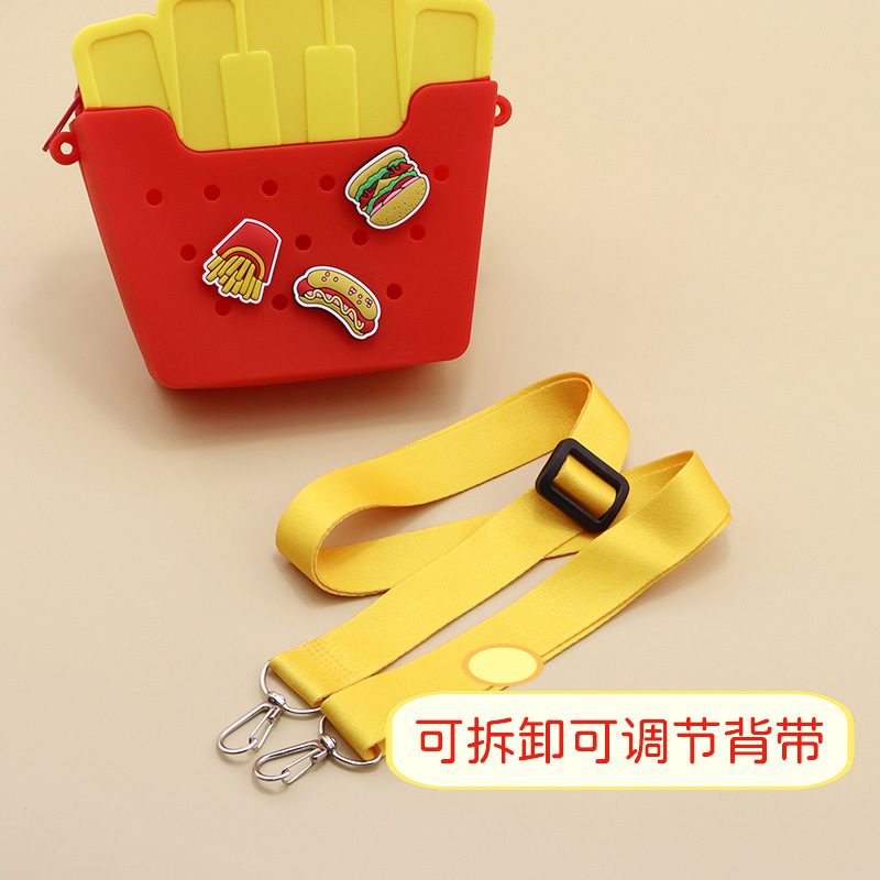 Nueva imitación de perro caliente bolsas de lápiz de silicona portátiles multifuncionales bolsas de almacenamiento impermeables bolsas de maquillaje bolsas de lápiz de estudiantes caja de papelería