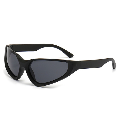 European and American fashion ins cool punk party glasses half-frame Y2K sunglasses for men and women outdoor sports cycling glasses