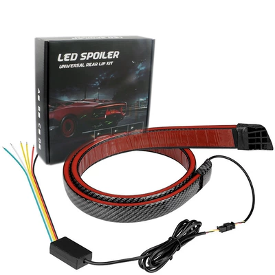 Red light car tail carbon fiber non-perforated tail light driving light modified streamer turn signal high-position brake light (Brake light)