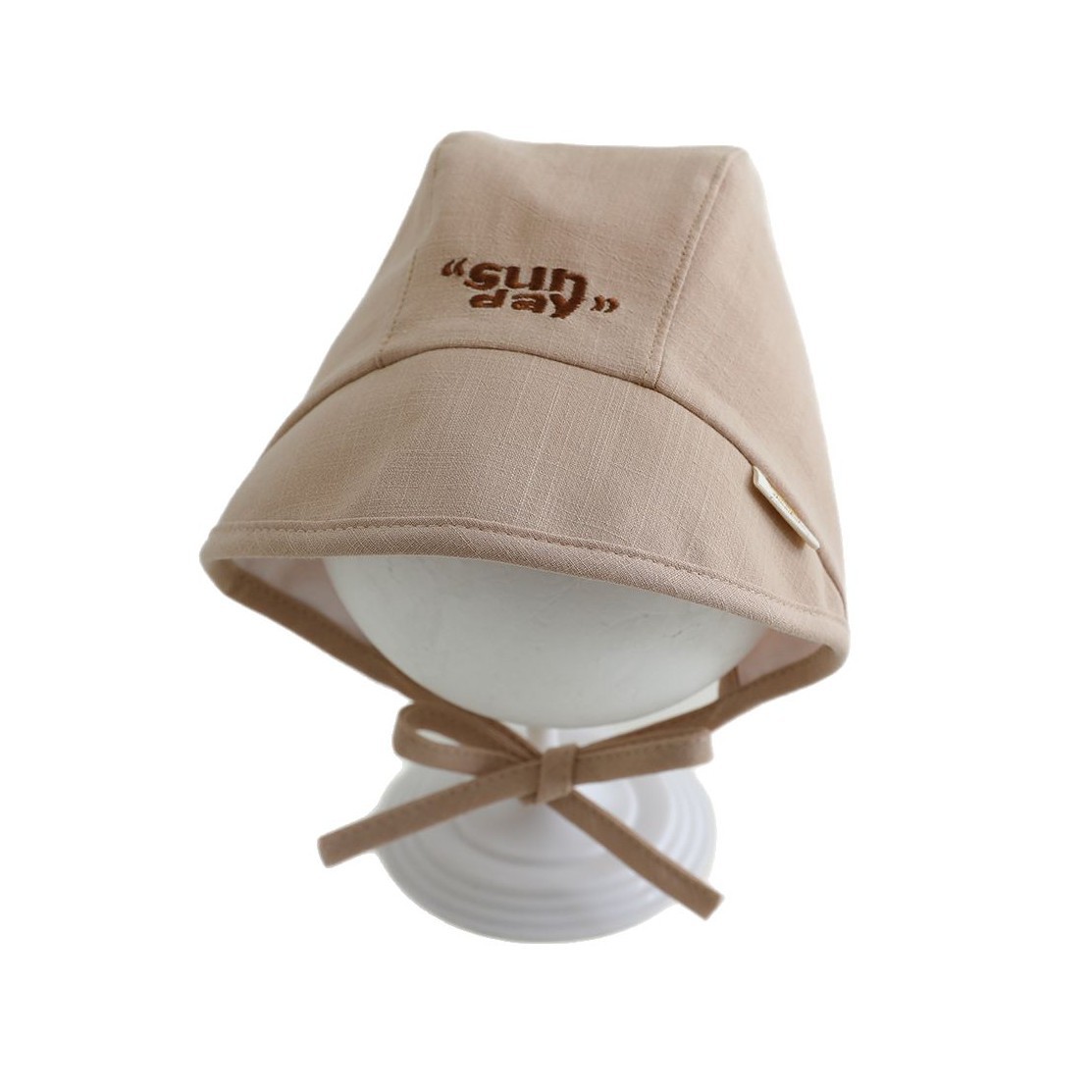 Sombrero para bebés primavera y otoño delgado correa sólida coreana Baotou sombrero de corte sombrero de sombra de sol recién nacido puerta de chimenea sombrero de neumático marea