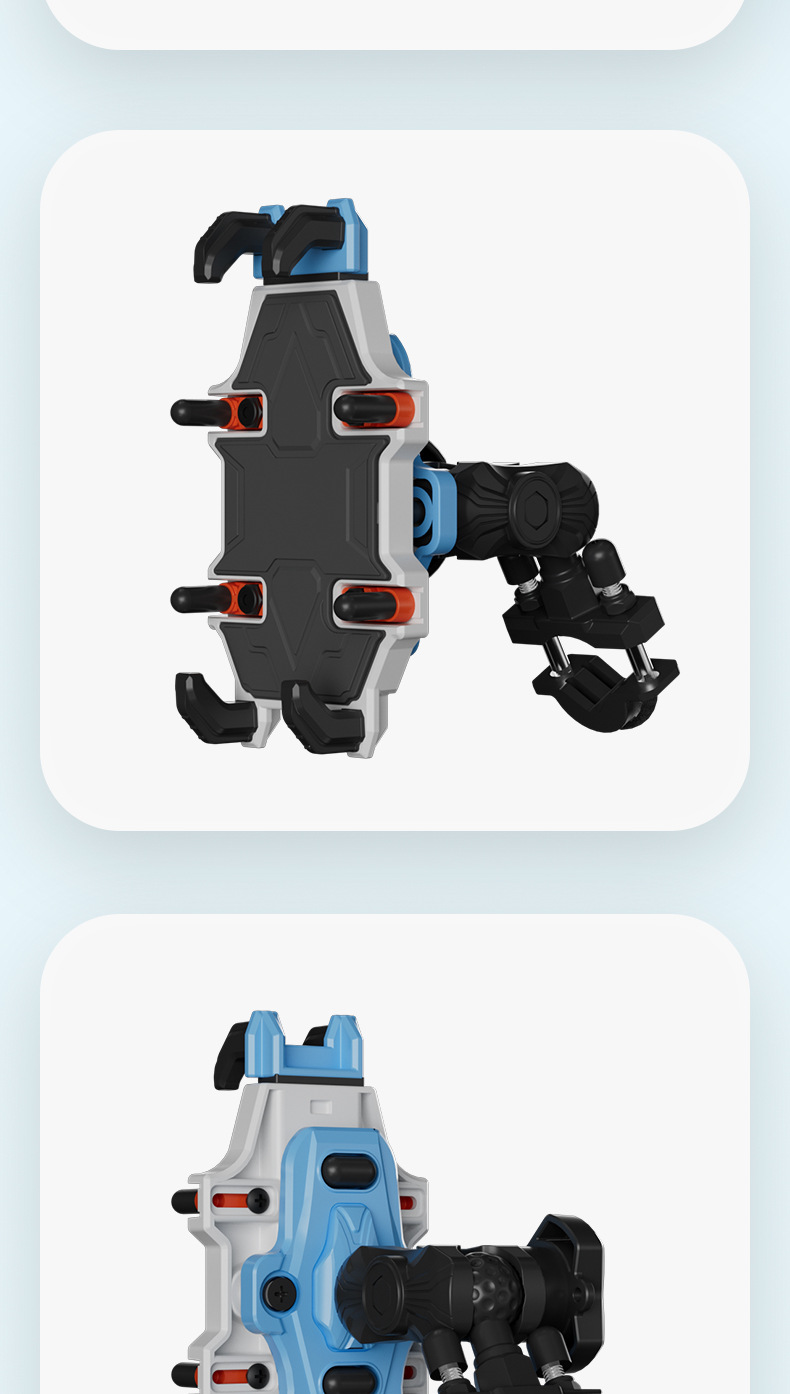 Electric Scooter Anti-Shake Bracket, Delivery Rider Vehicle Navigation Mount, Motorcycle Anti-Vibration Phone Holder