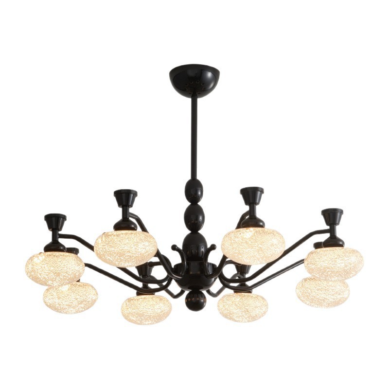 Zhongshan dormitorio principal sensación de vestíbulo medieval lujo lujoso lujoso lámparas creativas retro americano lámpara candelabro método de sala de estar superior