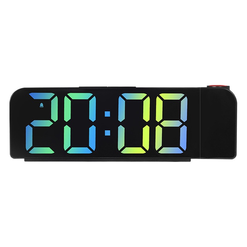 Venta caliente transfronteriza simple gran pantalla de proyección reloj de alarma LED gran fuente pantalla electrónica reloj despertador digital 8013