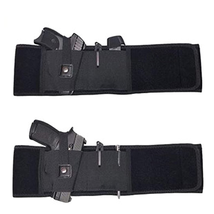 Customized Cross-Border Outdoor Tactical Hidden Abdominal Holster Waist Portable Tactical Belt Holster with Adjustable Elasticity