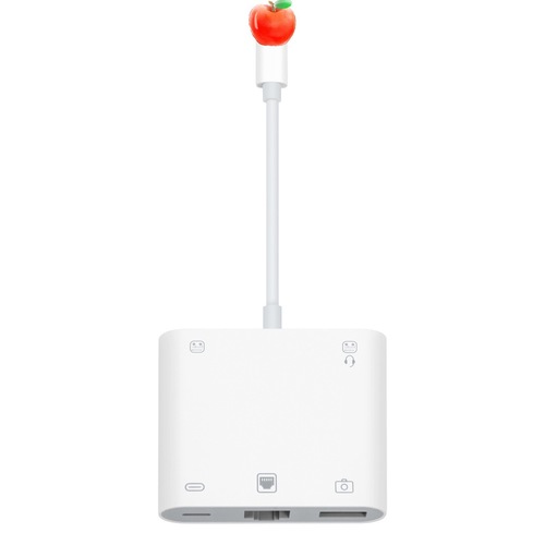 Apple iPhone audio adapter for iPad USB-C to Lightning connector iPhone live streaming adapter USB extension