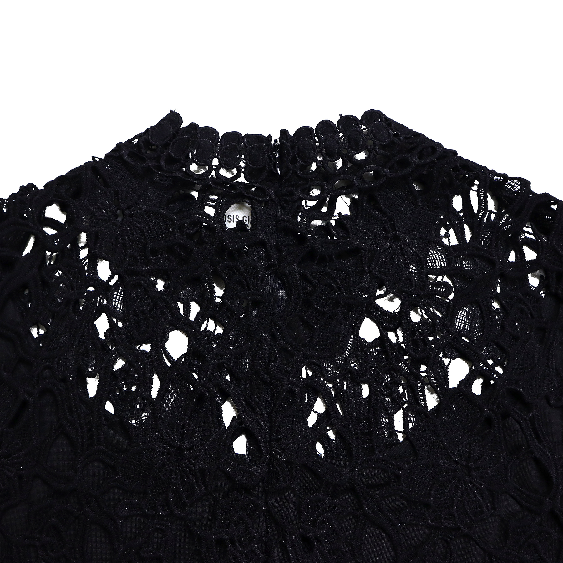 546g Weight Short Sleeve Sleeve Length Polyester Fabric Type High Waist Waist Line Jumpsuits Pants Type Daily Occasion Loose Fit Type Solid Color Pattern Summer Season Women's Gender Lace Design Casual Style Women's Daily Casual Solid Color Lace Jumpsuits 46