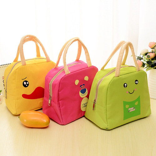 Student cartoon thermal bag aluminum foil thermal bag thermal insulation cold bag convenient travel picnic bag portable lunch bag