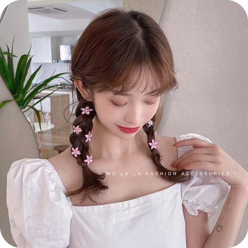 Children's small flower hair buttons for women in summer, hairpins on the side of the back of the head, small clips, headwear, Korean ins internet celebrity hairpins wholesale