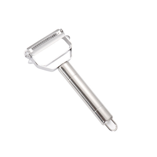 Stainless steel double-headed peeling knife, grater, multifunctional peeler, two-in-one household fruit melon peeling tool