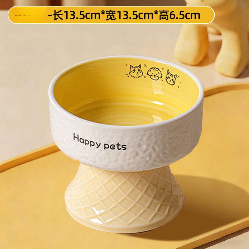 Pudín Amarillo | Cuenco para mascotas elevado