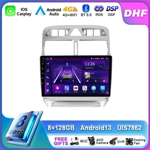 Peugeot 307 02-13 Android GPS ağıllı avtomobil naviqatoru multimedia üçün.