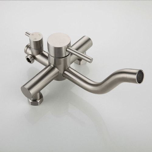 Manufacturer wholesale 304 stainless steel cross small plane three-speed shower set lift shower concealed installation