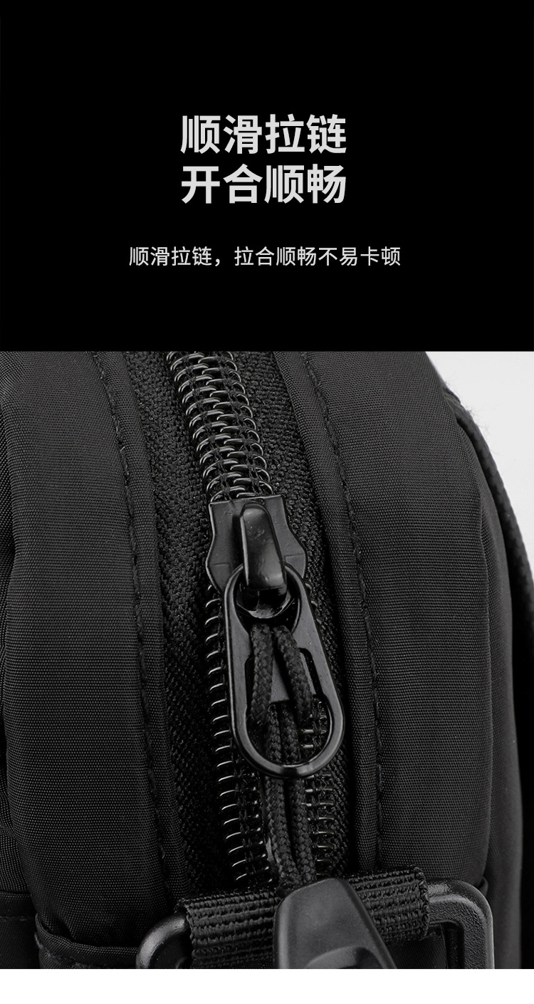 Men's crossbody bag with a high-end feel, small men's bag, travel bag, backpack, double-shoulder bag, multi-purpose men's crossbody bag undefined