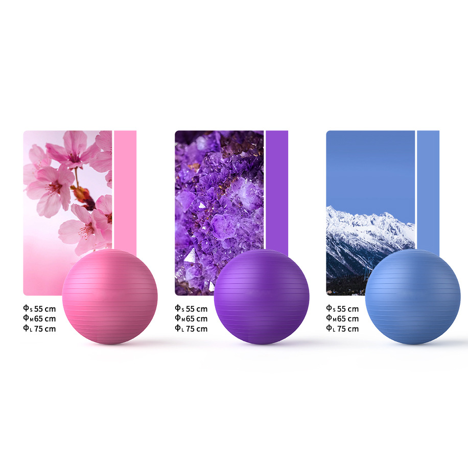 75cm de espesor a prueba de explosiones bola de yoga esmerila bola de pilates estiramiento muscular de plástico verde bola de maternidad de PVC