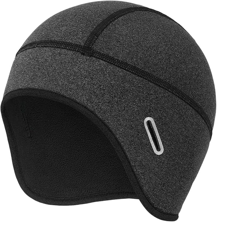 Single Fleece Waterproof Bicycle Motorcycle Winter Riding Small Hat Safety Helmet Hat Lined Warm Sports Cap