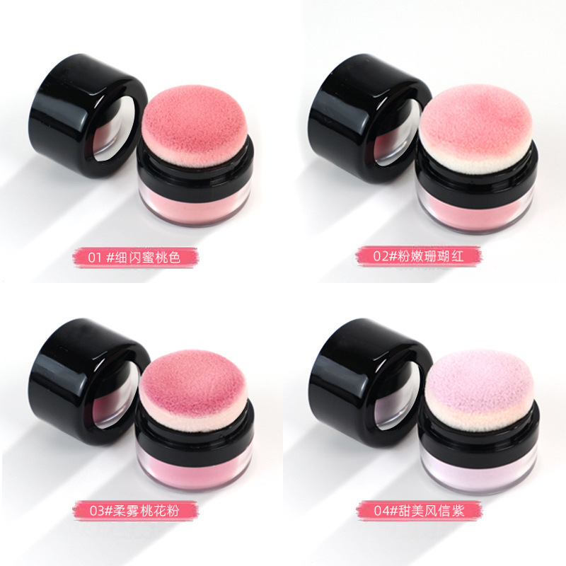 懒人气垫散粉眼影修容高光腮红一体盘高端胭脂粉自然加工定制oem