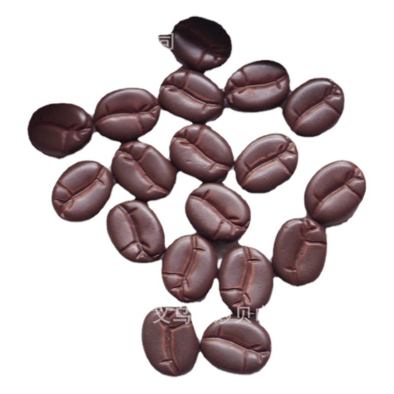 Resina artificial granos de café 15mm cáscara del teléfono móvil que hace accesorios cacao chocolate modelo Ventas Directas la fábrica