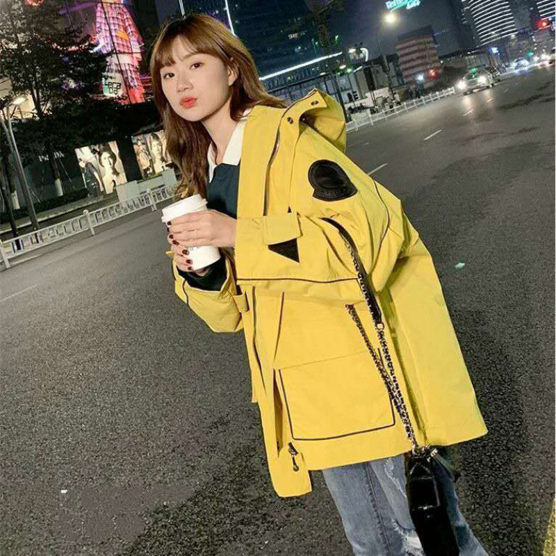 여성용 워크웨어 재킷, 봄, 가을, 한국 스타일, 새로운 스타일, 올매치 루즈 윈드브레이커, 여성용 재킷, 대형, 캐주얼 얇은 재킷